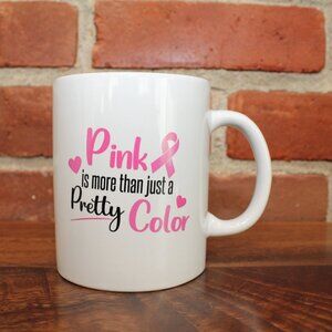 Breast cancer support coffee cup